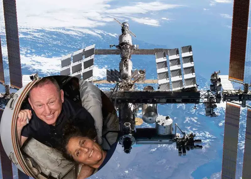 Astronautas que iban a la EEI por 8 días se quedarán hasta 2025 por falla en cohete