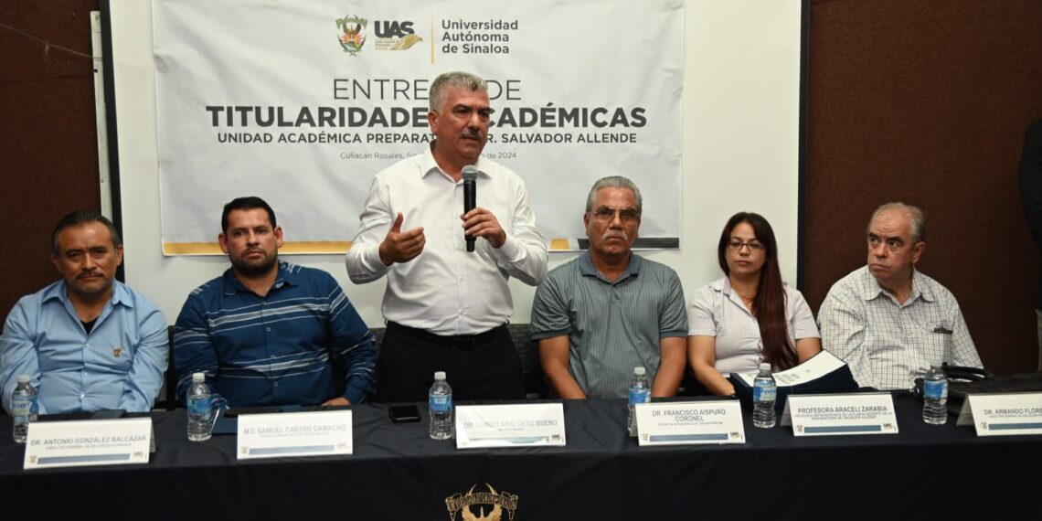Haciendo justicia a la gran labor docente, la UAS brinda 165 titularidades académicas en las preparatorias Salvador Allende y Augusto César Sandino