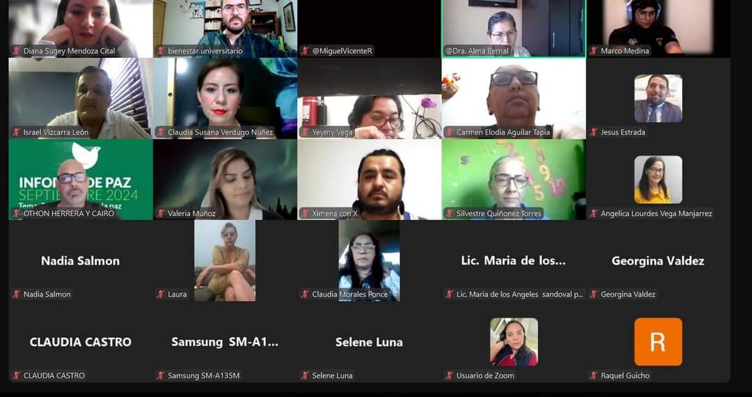 A través Bienestar Universitario, la UAS pone en marcha el segundo Diplomado Construcción de la Paz en Nuestra Sociedad Desde los Derechos Humanos