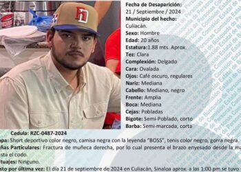 Desaparece en Culiacán joven de San Ignacio