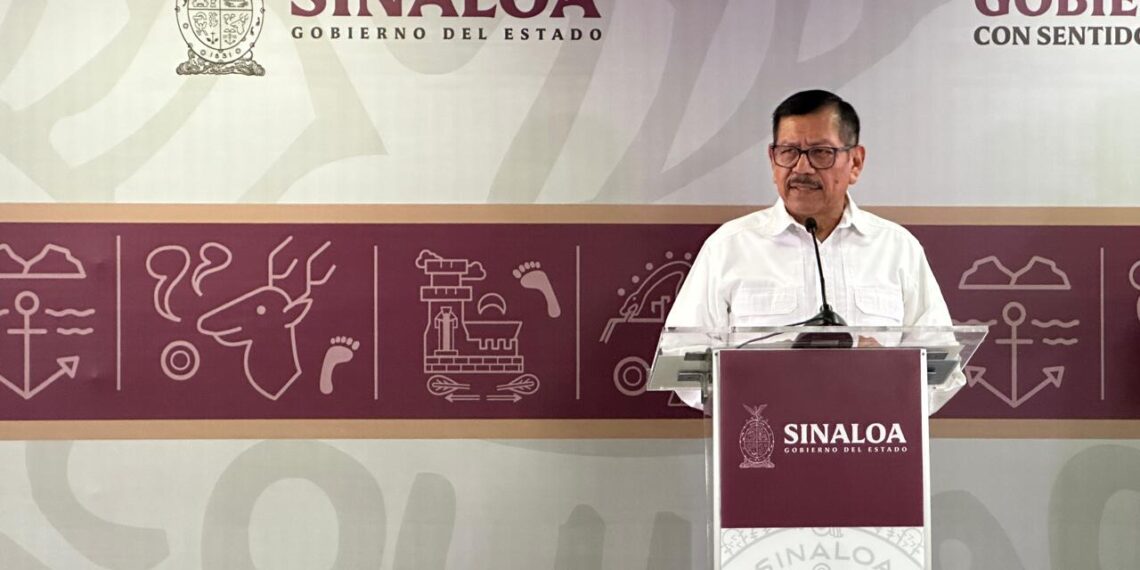 Secretario de Seguridad Mérida Sánchez informa resultados de operativos coordinados entre autoridades locales y federales en Sinaloa