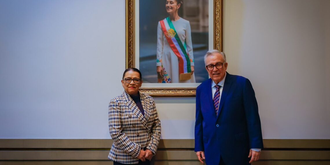 Se reúne Rocha Moya con titular de SEGOB