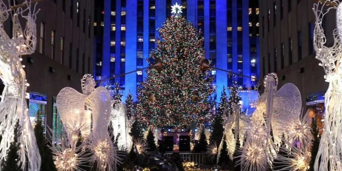 Con 3 millones de cristales Swarovski: esta es la historia Árbol de Navidad Rockefeller Center