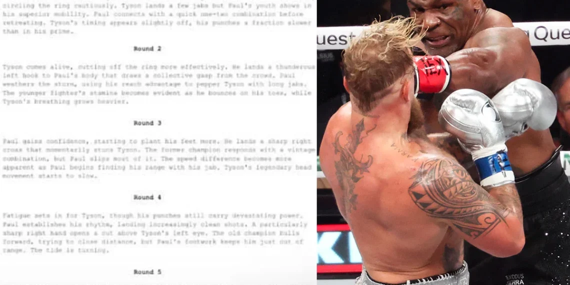 ¿Arreglada? Filtran guion de la pelea entre Jake Paul y Mike Tyson