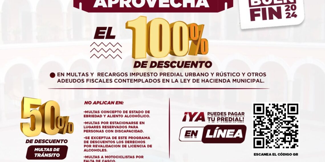 Ayuntamiento de El Fuerte invita Aprovechar los descuentos por El Buen Fin