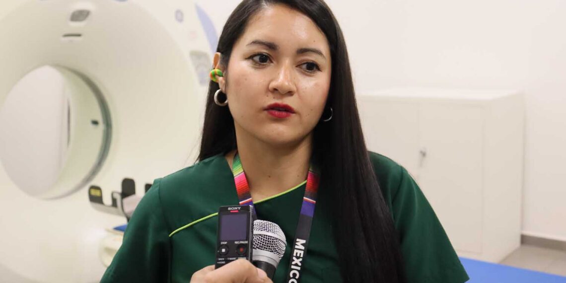 Marcela Bohórquez, estudiante colombiana que realiza movilidad académica en la Licenciatura en Imagenología de la UAS