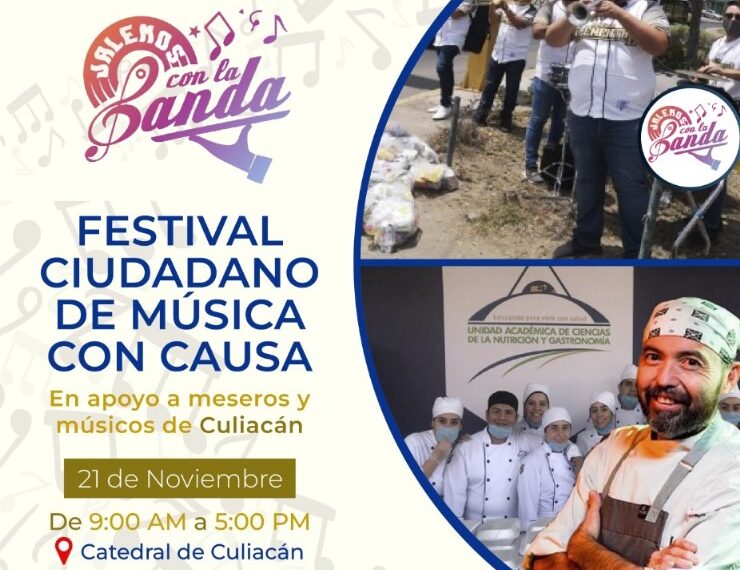 Invita la UAS a las y los sinaloenses a sumarse al evento “Jalemos con la Banda” a celebrarse este 21 de noviembre en apoyo a la música regional