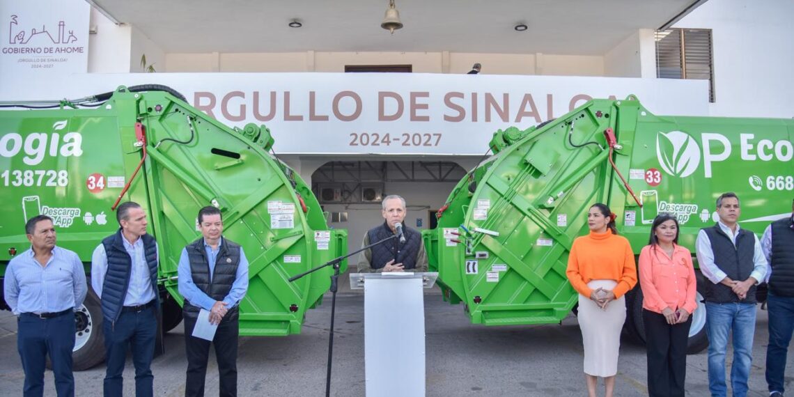 Gobierno Municipal y OP ponen en marcha dos modernos camiones más para la recolección de basura