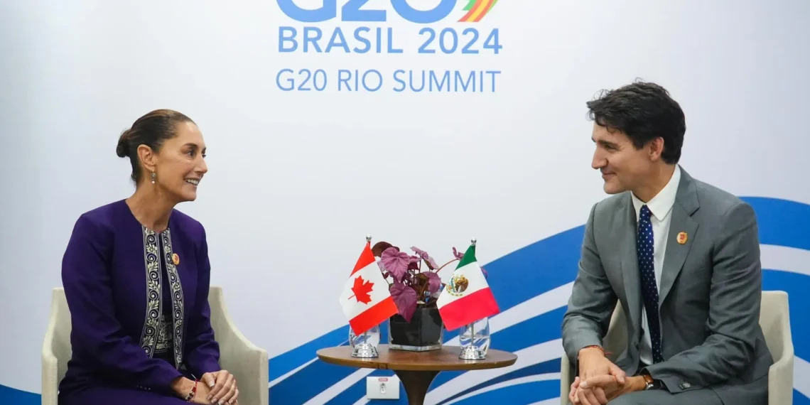 Trudeau sabe que nuestra intención es que siga el T-MEC: Sheinbaum tras dichos del primer ministro canadiense