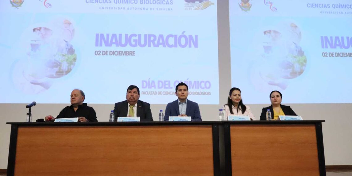 Inaugura la Facultad de Ciencias Químico Biológicas de la UAS el programa de actividades como parte de la celebración de su 150 aniversario