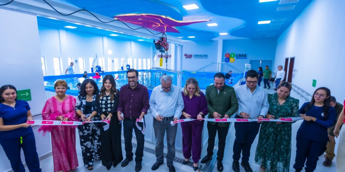 Inaugura el gobernador Rocha el tanque terapéutico más grande del país