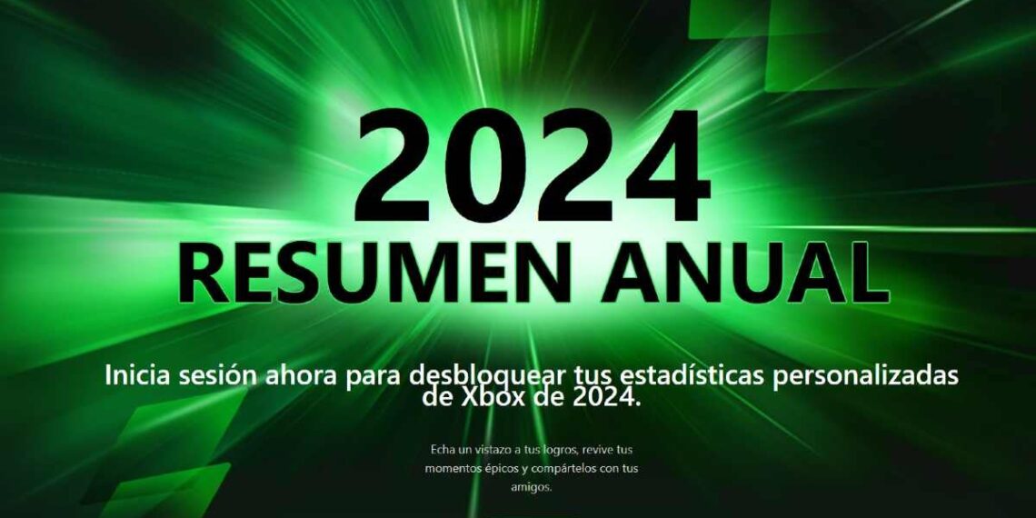 Xbox lanza su resumen anual 2024 y te decimos cómo obtenerlo