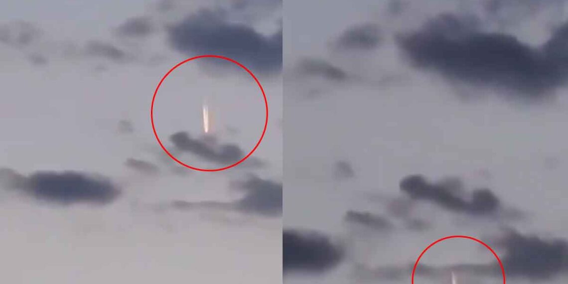 ¿Qué es? Captan extraño objeto que cae del cielo en Zacatlán, Puebla