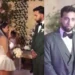 Novia sorprende con microvestido transparente en su boda y la reacción del novio fue inesperada