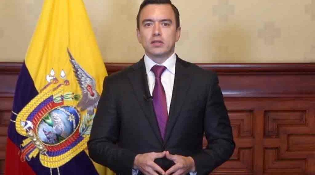 Presidente de Ecuador se alegra por decisión de Trump sobre cárteles de narcotráfico