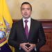 Presidente de Ecuador se alegra por decisión de Trump sobre cárteles de narcotráfico