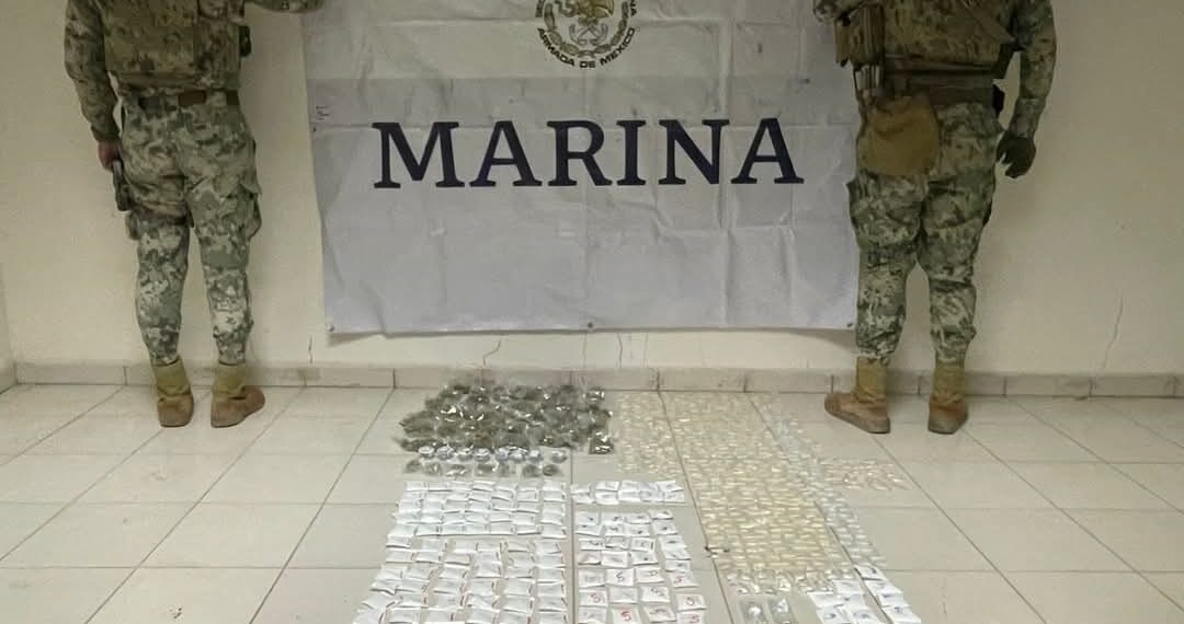 Marina asegura 800 dosis de estupefacientes en Los Mochis