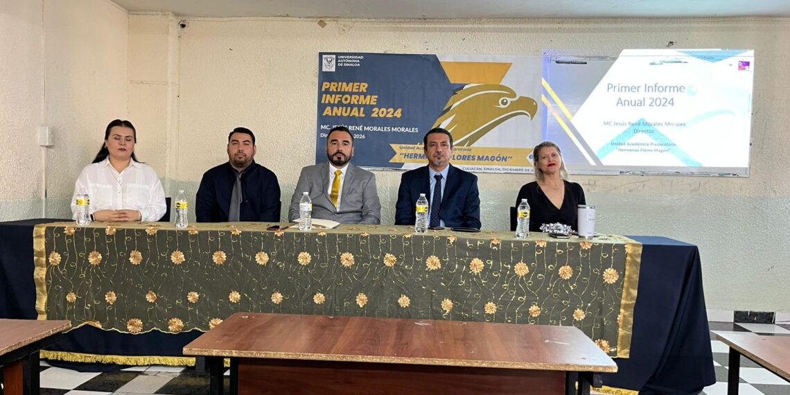 Rindiendo cuentas a su comunidad, brinda director de la Preparatoria Hermanos Flores Magón su Primer Informe de Labores del periodo 2024