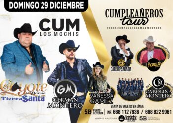 ¡Puros Compas de Germán Montero se estarán presentando este 29 de diciembre en el CUM de Los Mochis! – NR | NOTICIAS