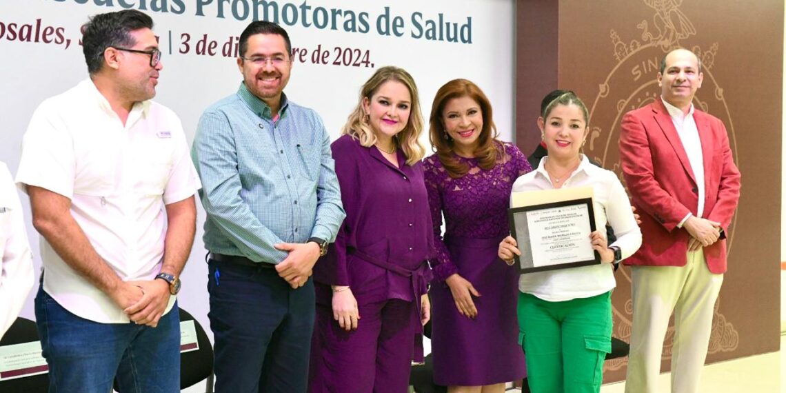 SEPyC, en coordinación con SSA y DIF Sinaloa, certifican a “Escuelas Promotoras de la Salud”