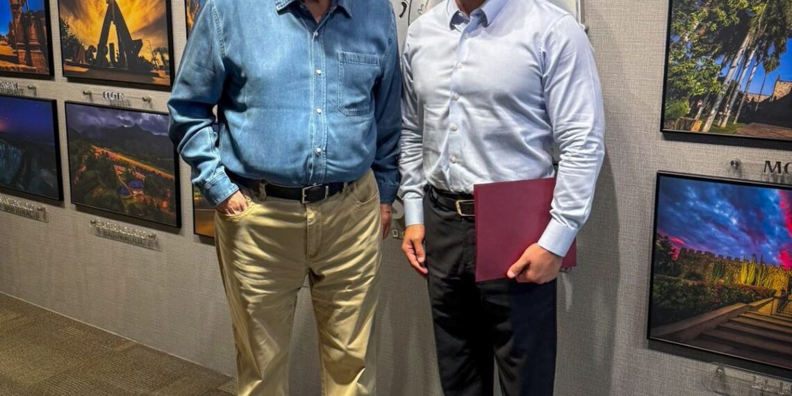 El gobernador Rocha se reúne en Palacio de Gobierno con el secretario García Harfuch