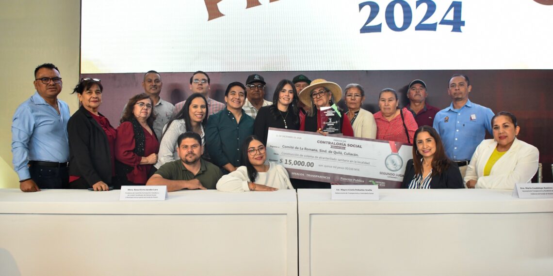 Ayuntamiento de Culiacán recibe por tercera vez el Premio de Contraloría Social 2024