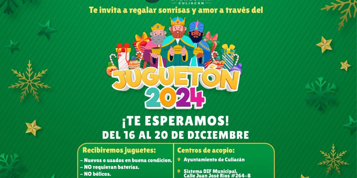 DIF Bienestar te invita a regalar sonrisas a través del Juguetón 2024