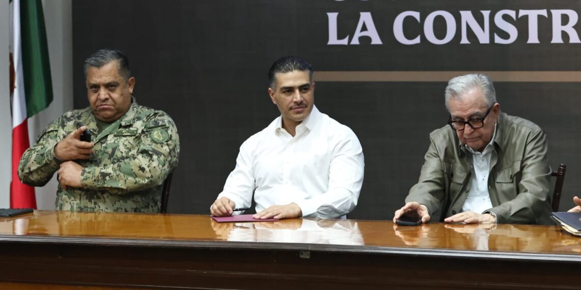 Encabeza el gobernador Rocha junto con García Harfuch, la Mesa para la Construcción de la Paz