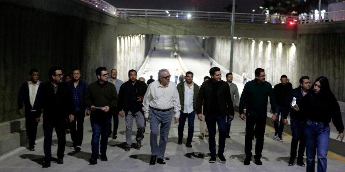 Rocha Moya inaugura el paso deprimido en Carretera Internacional México 15 y Blvd. Jardín de las Orquídeas