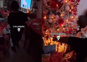 VIDEO: Niña graba con su celular la llegada de los Reyes Magos y sorprende a sus padres