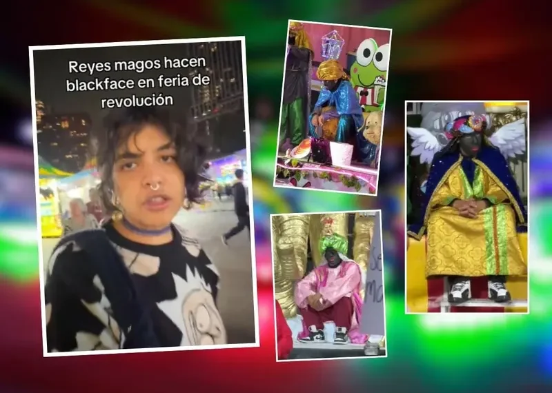 VIDEO: Joven denuncia ‘blackface’ en representación de Reyes Magos en feria de CDMX