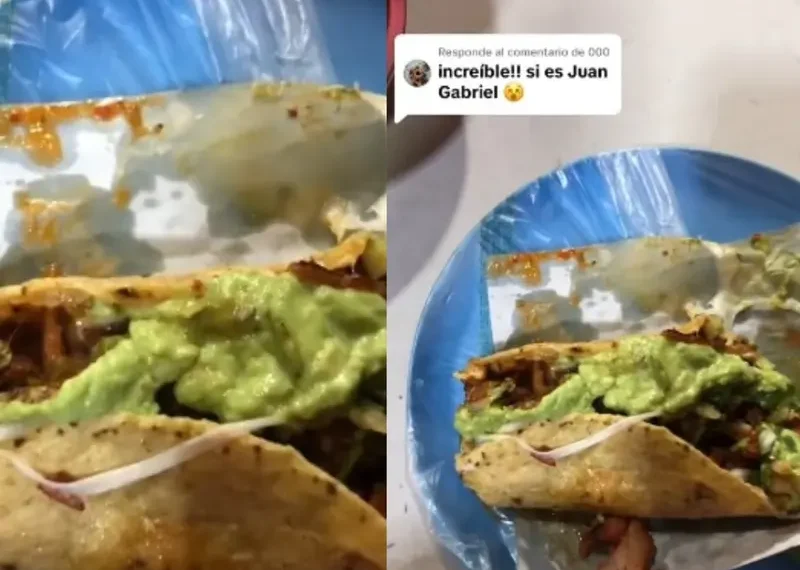 Mujer asegura que figura de Juan Gabriel se le apareció en la envoltura de sus tacos