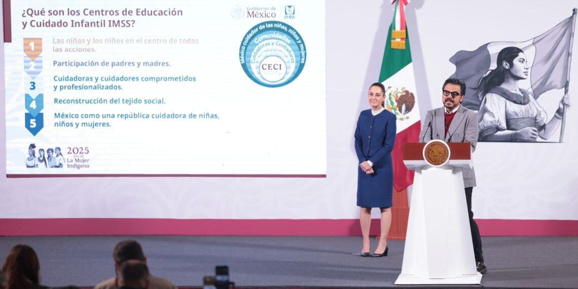 PRESIDENTA CLAUDIA SHEINBAUM PRESENTA LOS CENTROS DE EDUCACIÓN Y CUIDADO INFANTIL (CECI) DEL IMSS