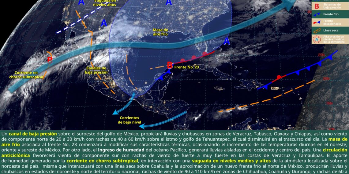SMN pronostica lluvias y aumento de temperaturas para este 17 de enero