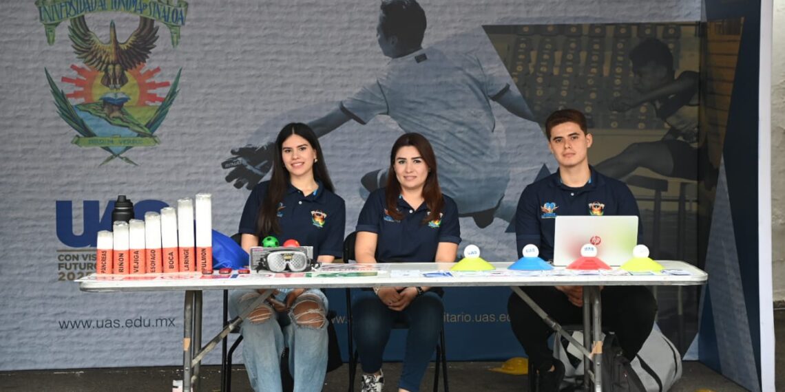 En el marco del Maratón Internacional de Culiacán, la Unidad de Bienestar Universitario de la UAS instala módulo de información en la Expo Deportiva