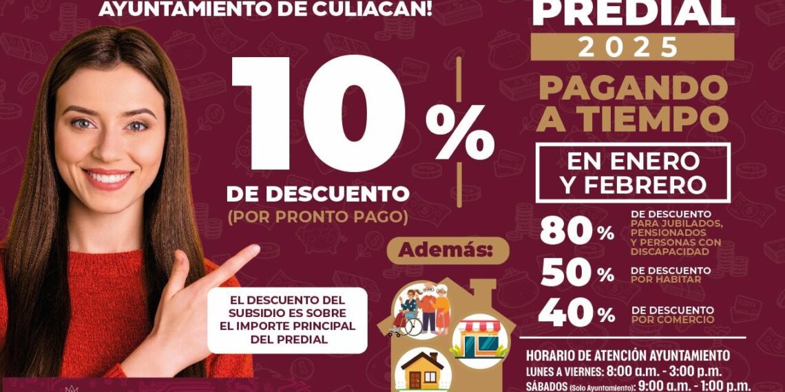 Ciudadanos aprovechan descuentos del Ayuntamiento de Culiacán con positiva respuesta al pago del predial