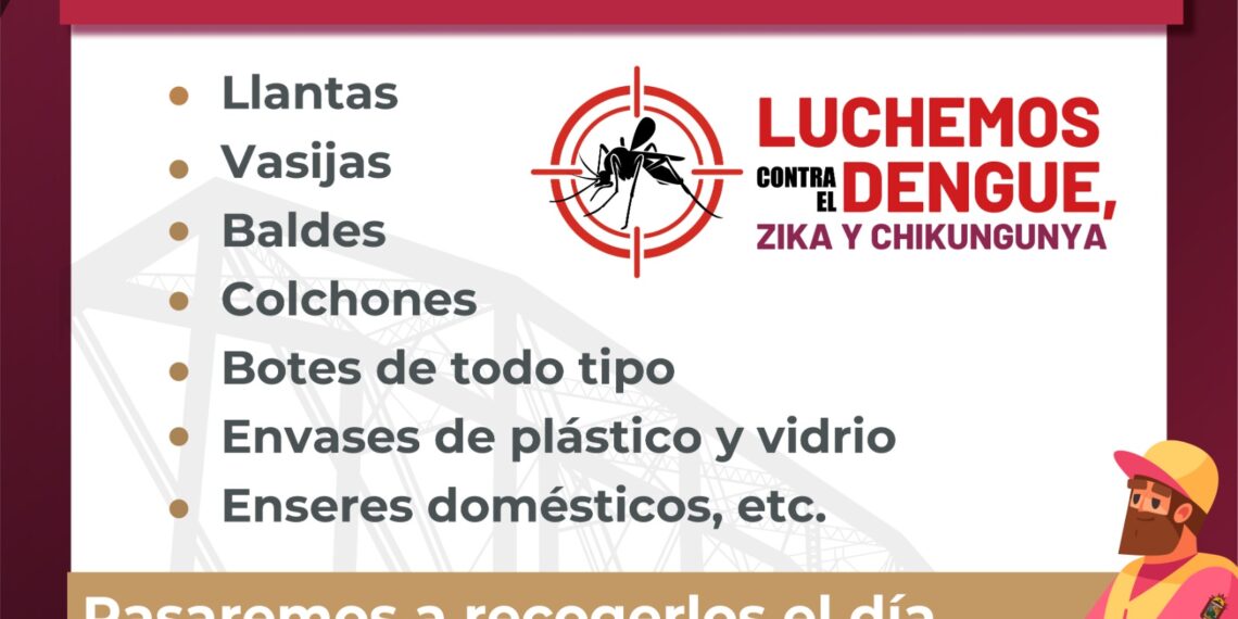 Invitan a la población a participar en la Campaña de Descacharrización 2025 en la colonia Antonio Rosales