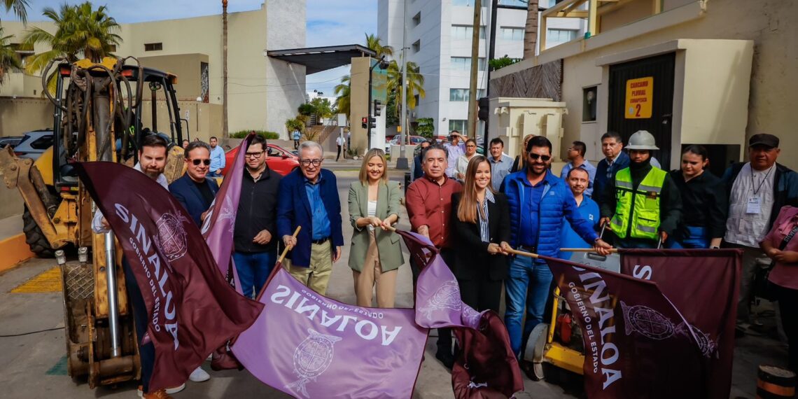 Entrega Rocha Moya obra vial en Mazatlán y da el banderazo a la construcción de drenaje pluvial