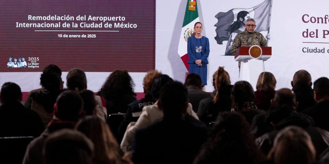 PRESIDENTA DE MÉXICO ANUNCIA REMODELACIÓN DEL AEROPUERTO INTERNACIONAL DE LA CIUDAD DE MÉXICO