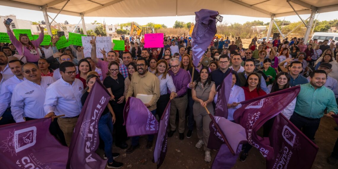 ”Se va a garantizar el abasto de agua”, Rocha Moya al dar el banderazo a la construcción de planta potabilizadora en el sector surponiente de la capital