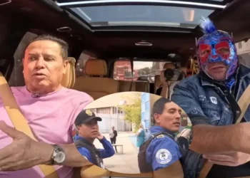 VIDEO: Escorpión Dorado realiza broma a Mario Bezares frente a policías; “ya les hice el favor”