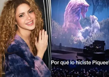 Video: Shakira usa lobos en concierto… ¿Para mencionar Piqué y Clara Chia?