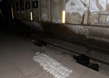 Aseguran más de 100 bolsas con metanfetamina en El Fuerte; estaban debajo de un tren