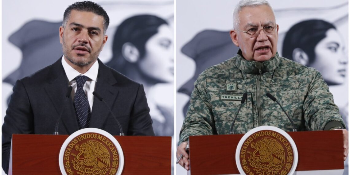 García Harfuch y titular de DEFENSA, en Sinaloa para revisar plan de seguridad en la entidad