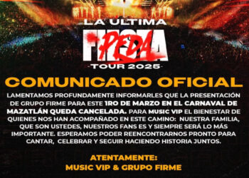 ¡Cancelados! Grupo Firme, Jorge Medina y Josi Cuen no se presentarán en el Carnaval de Mazatlán