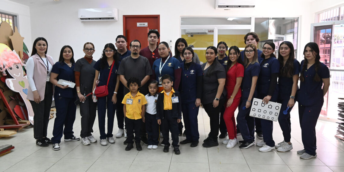 Especialistas en Optometría realizan una Jornada de Detección Oportuna de Enfermedades Oculares a las y los pequeños del Jardín de Niños de la UAS