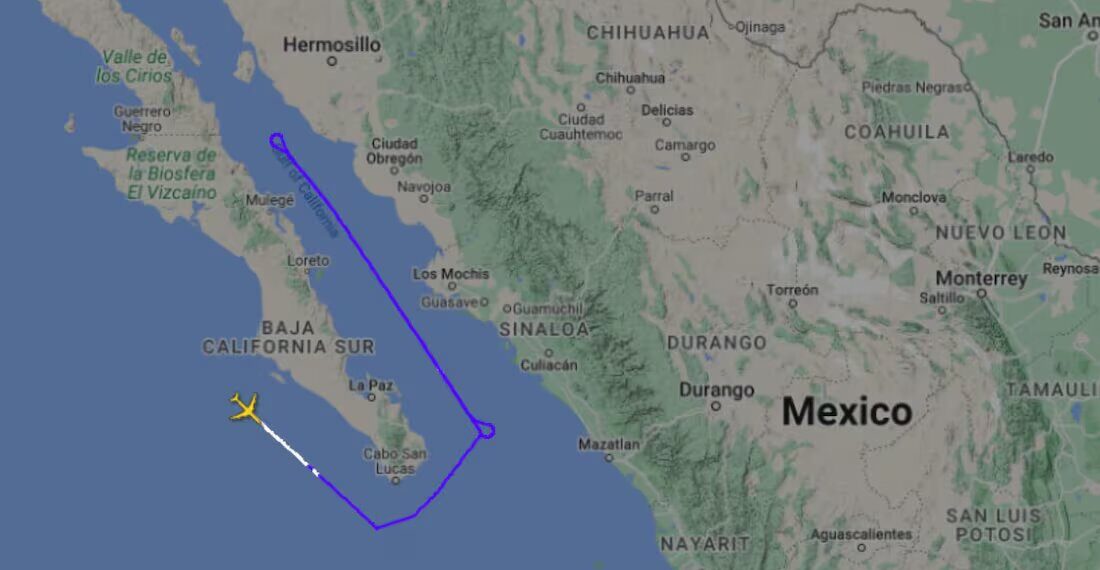 Confirma Defensa detección de vuelo cerca de BCS, en aguas internacionales