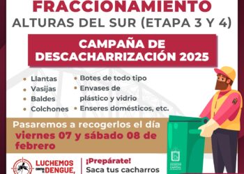 Continúa la Campaña de Descacharrización en Culiacán: ahora en la colonia 21 de Marzo