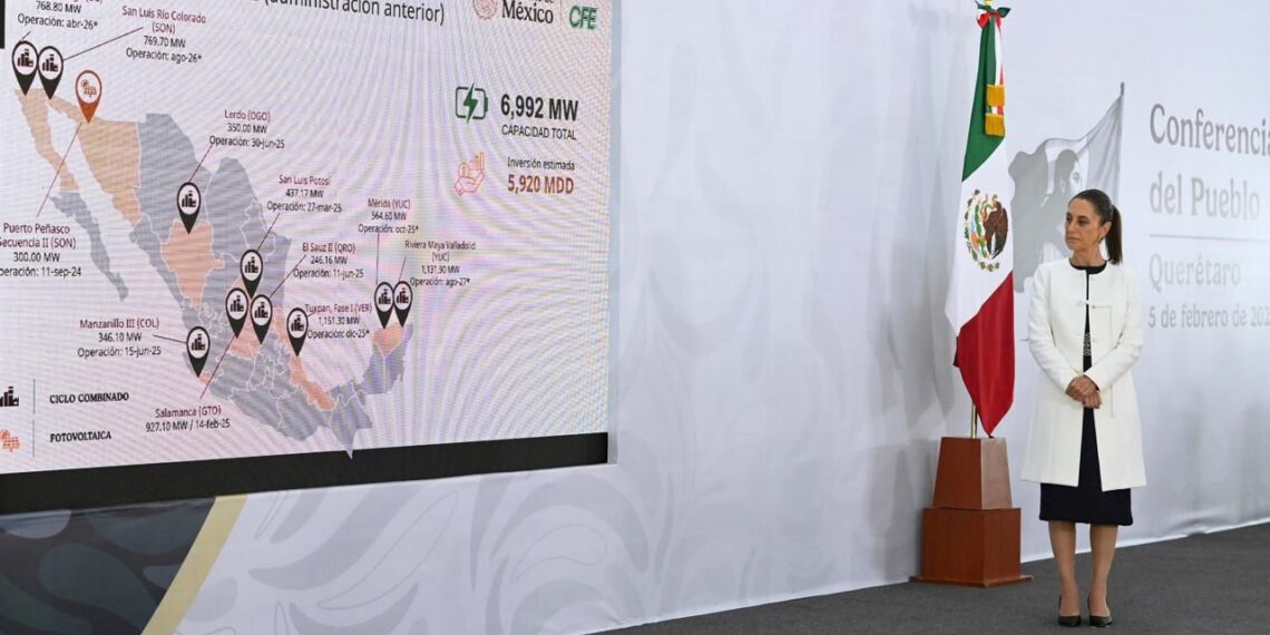 Presidenta Claudia Sheinbaum presenta 51 proyectos de electricidad como parte del plan de fortalecimiento y expansión del sistema eléctrico nacional 2025-2030