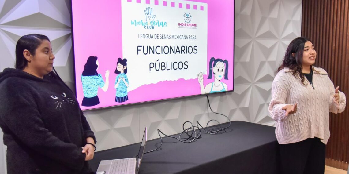 Ahome realiza taller de lengua de señas a funcionarios y servidores públicos